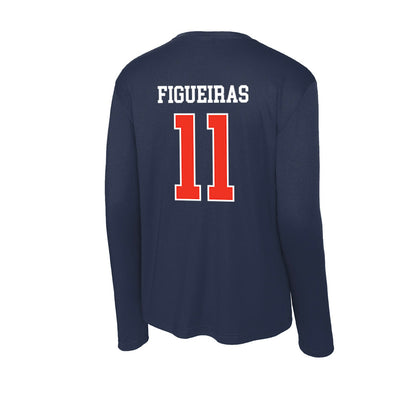 Syracuse - NCAA Men's Lacrosse : Riley Figueiras - Activewear Long Sleeve T-Shirt-1