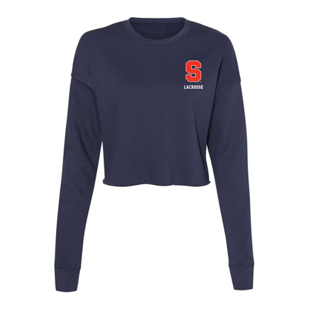 Syracuse - NCAA Women's Lacrosse : Cecelia Webb - Women's Cropped Crew Fleece-0