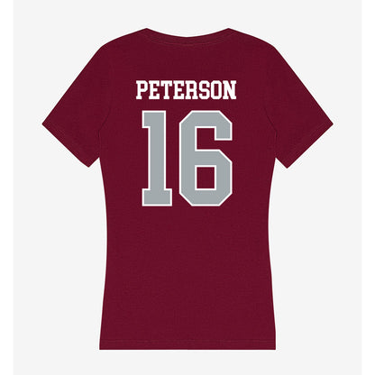 WSU - NCAA Cheerleading : Maya Peterson - Women's V-Neck T-Shirt-1