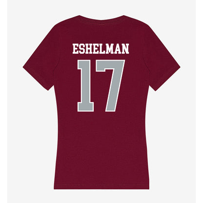 WSU - NCAA Football : Owen Eshelman - Women's V-Neck T-Shirt-1