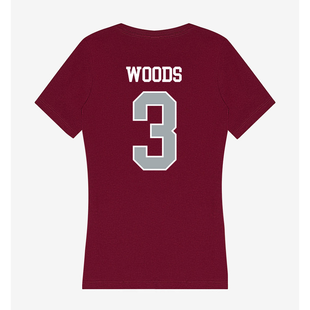 WSU - NCAA Football : Maxwell Woods - Women's V-Neck T-Shirt-1