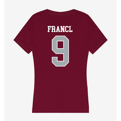 WSU - NCAA Football : Caleb Francl - Women's V-Neck T-Shirt-1