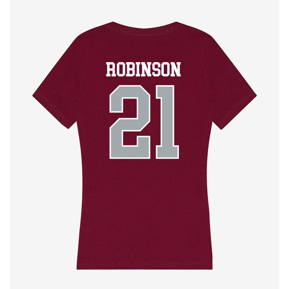 WSU - NCAA Baseball : Dustin Robinson - Women's V-Neck T-Shirt-1