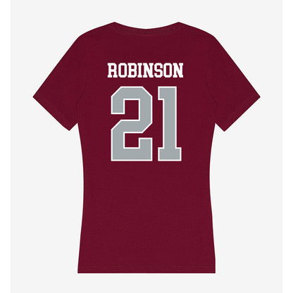WSU - NCAA Baseball : Dustin Robinson - Women's V-Neck T-Shirt-1