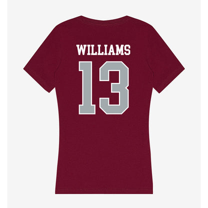 WSU - NCAA Women's Soccer : Jamuna Williams - Women's V-Neck T-Shirt-1