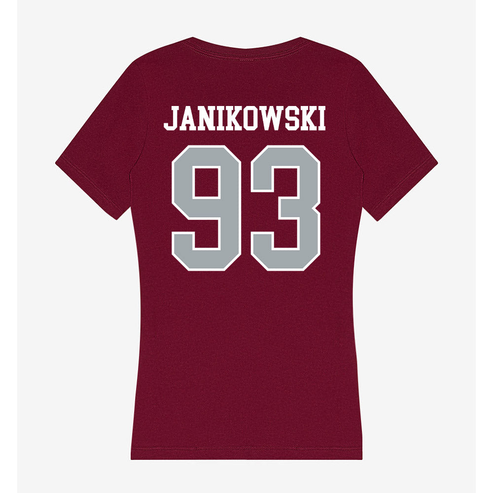 WSU - NCAA Football : Jack Janikowski - Women's V-Neck T-Shirt-1