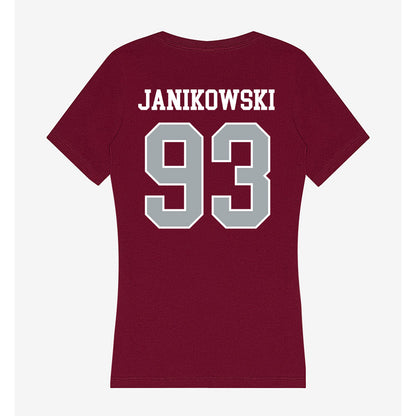 WSU - NCAA Football : Jack Janikowski - Women's V-Neck T-Shirt-1