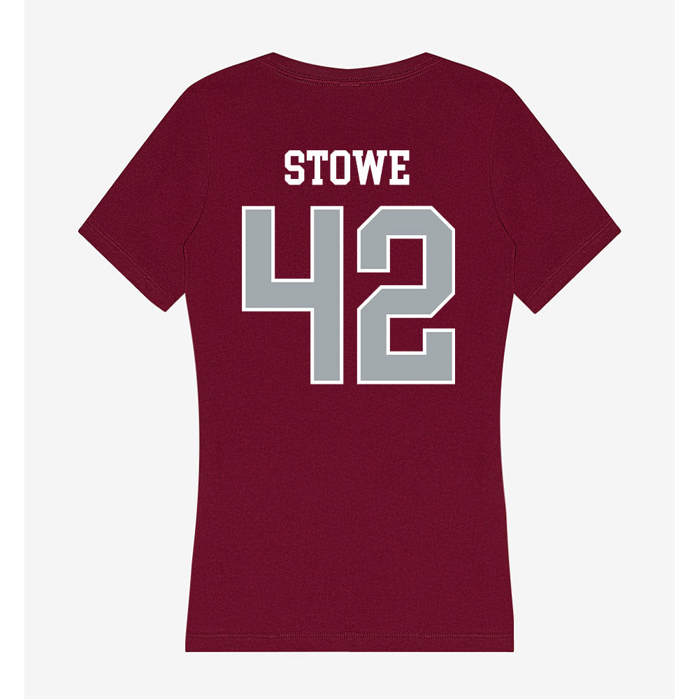 WSU - NCAA Baseball : Trevor Stowe - Women's V-Neck T-Shirt-1