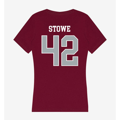 WSU - NCAA Baseball : Trevor Stowe - Women's V-Neck T-Shirt-1