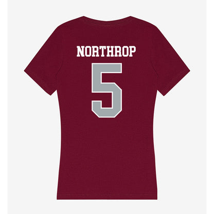 WSU - NCAA Baseball : Kyler Northrop - Women's V-Neck T-Shirt-1
