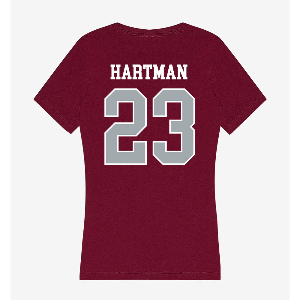 WSU - NCAA Baseball : Max Hartman - Women's V-Neck T-Shirt-1