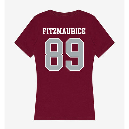 WSU - NCAA Football : Donovan Fitzmaurice - Women's V-Neck T-Shirt-1