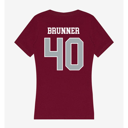WSU - NCAA Football : Colson Brunner - Women's V-Neck T-Shirt-1