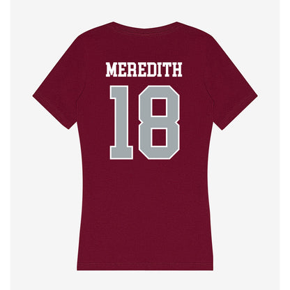 WSU - NCAA Football : Joshua Meredith - Women's V-Neck T-Shirt-1