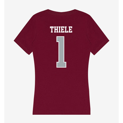 WSU - NCAA Baseball : Luke Thiele - Women's V-Neck T-Shirt-1