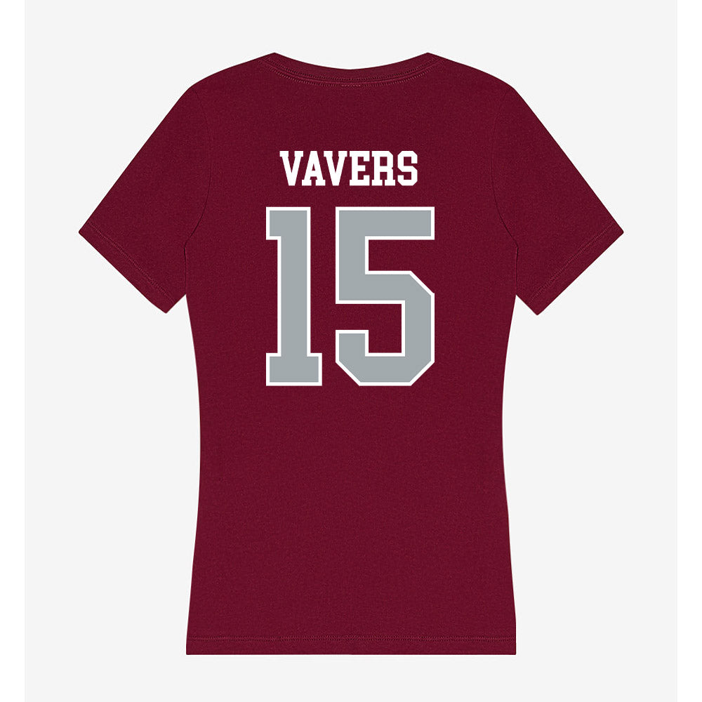 WSU - NCAA Men's Basketball : Rihards Vavers - Women's V-Neck T-Shirt-1