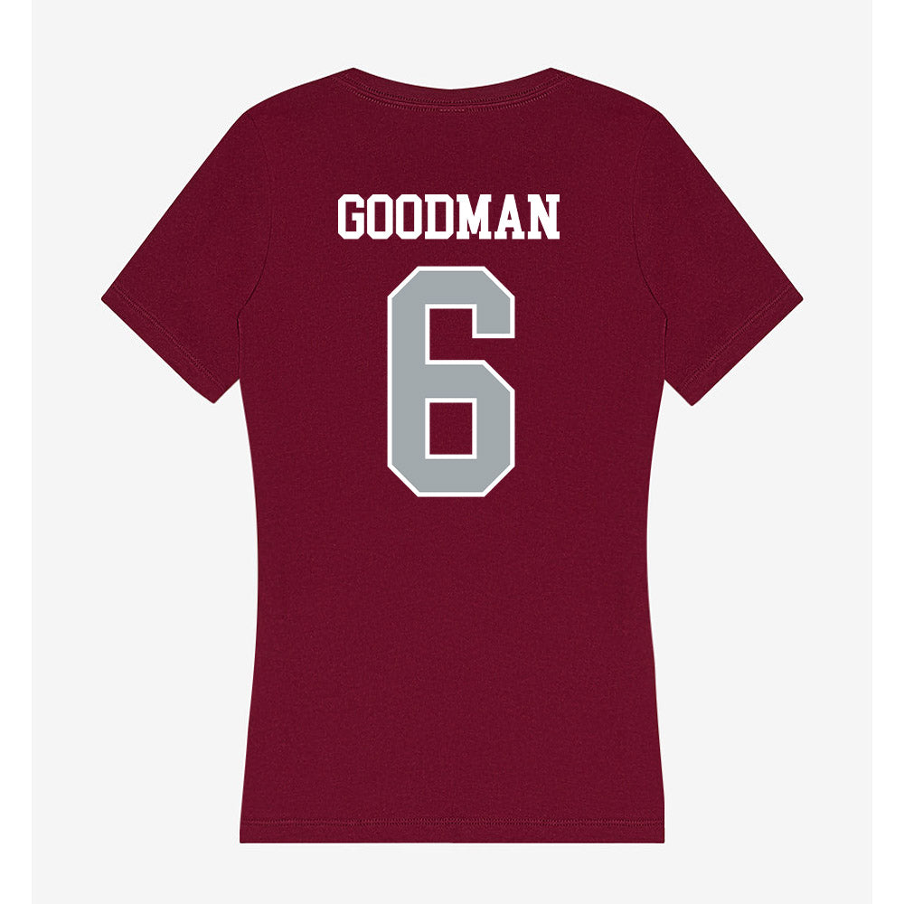 WSU - NCAA Football : Duhron Goodman - Women's V-Neck T-Shirt-1