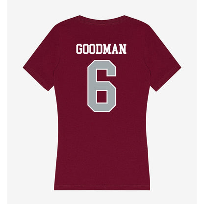 WSU - NCAA Football : Duhron Goodman - Women's V-Neck T-Shirt-1