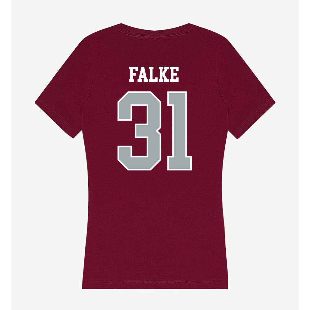 WSU - NCAA Baseball : Ryan Falke - Women's V-Neck T-Shirt-1