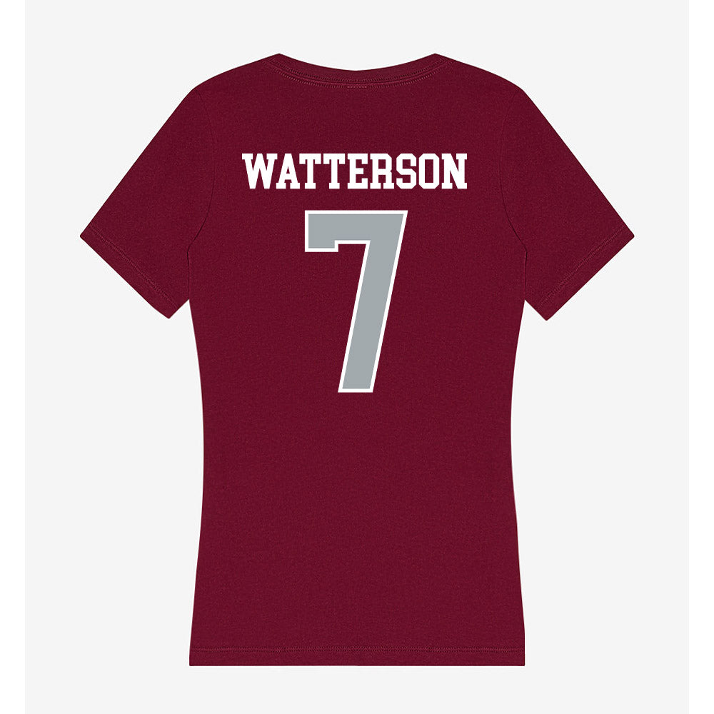 WSU - NCAA Baseball : Cole Watterson - Women's V-Neck T-Shirt-1