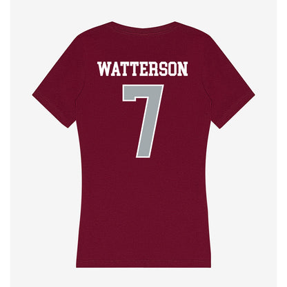 WSU - NCAA Baseball : Cole Watterson - Women's V-Neck T-Shirt-1