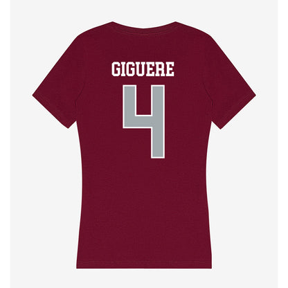 WSU - NCAA Baseball : Alexandre Giguere - Women's V-Neck T-Shirt-1