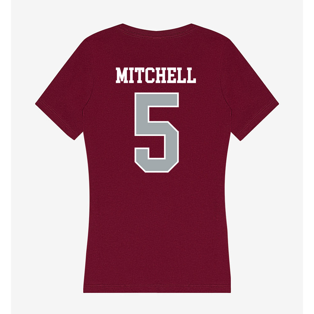 WSU - NCAA Women's Soccer : Keira Mitchell - Women's V-Neck T-Shirt-1