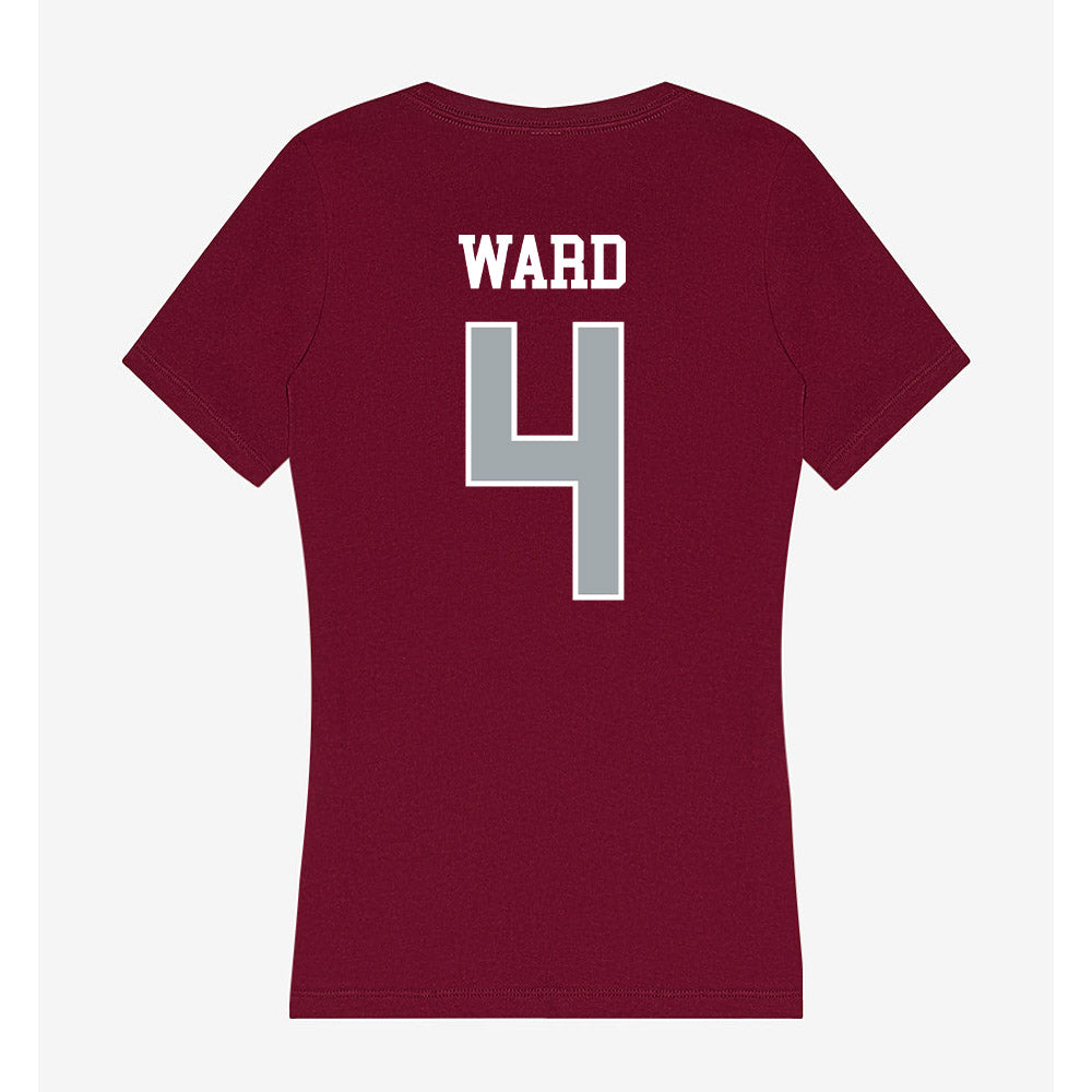 WSU - NCAA Women's Volleyball : Livia Ward - Women's V-Neck T-Shirt-1