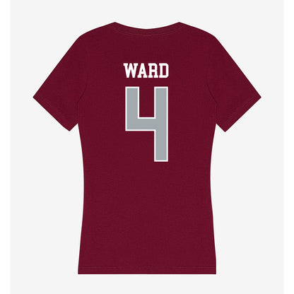 WSU - NCAA Women's Volleyball : Livia Ward - Women's V-Neck T-Shirt-1