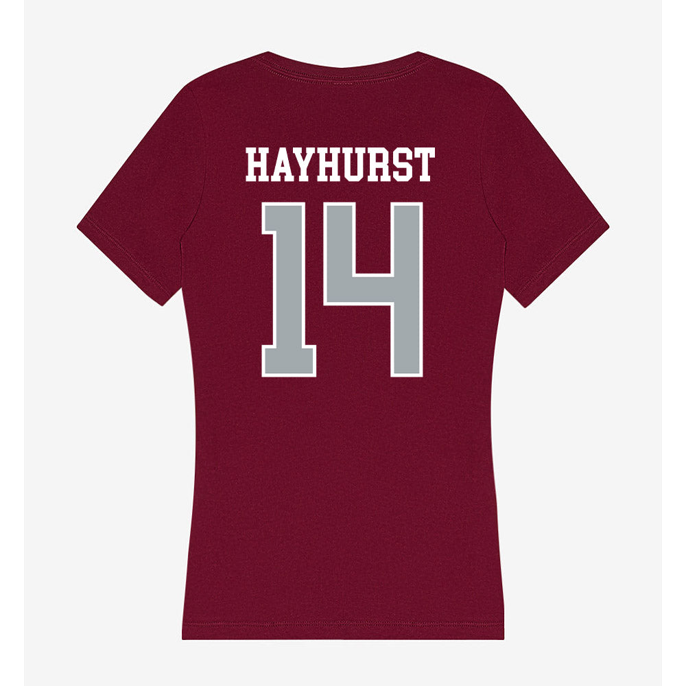WSU - NCAA Women's Volleyball : Kate Hayhurst - Women's V-Neck T-Shirt-1