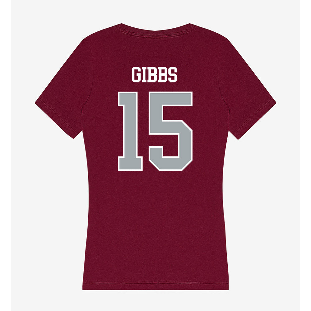 WSU - NCAA Football : Ishmael gibbs - Women's V-Neck T-Shirt-1