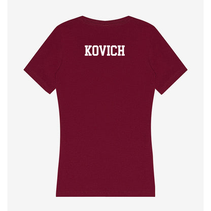 WSU - NCAA Women's Track & Field : Sarah Kovich - Women's V-Neck T-Shirt-1