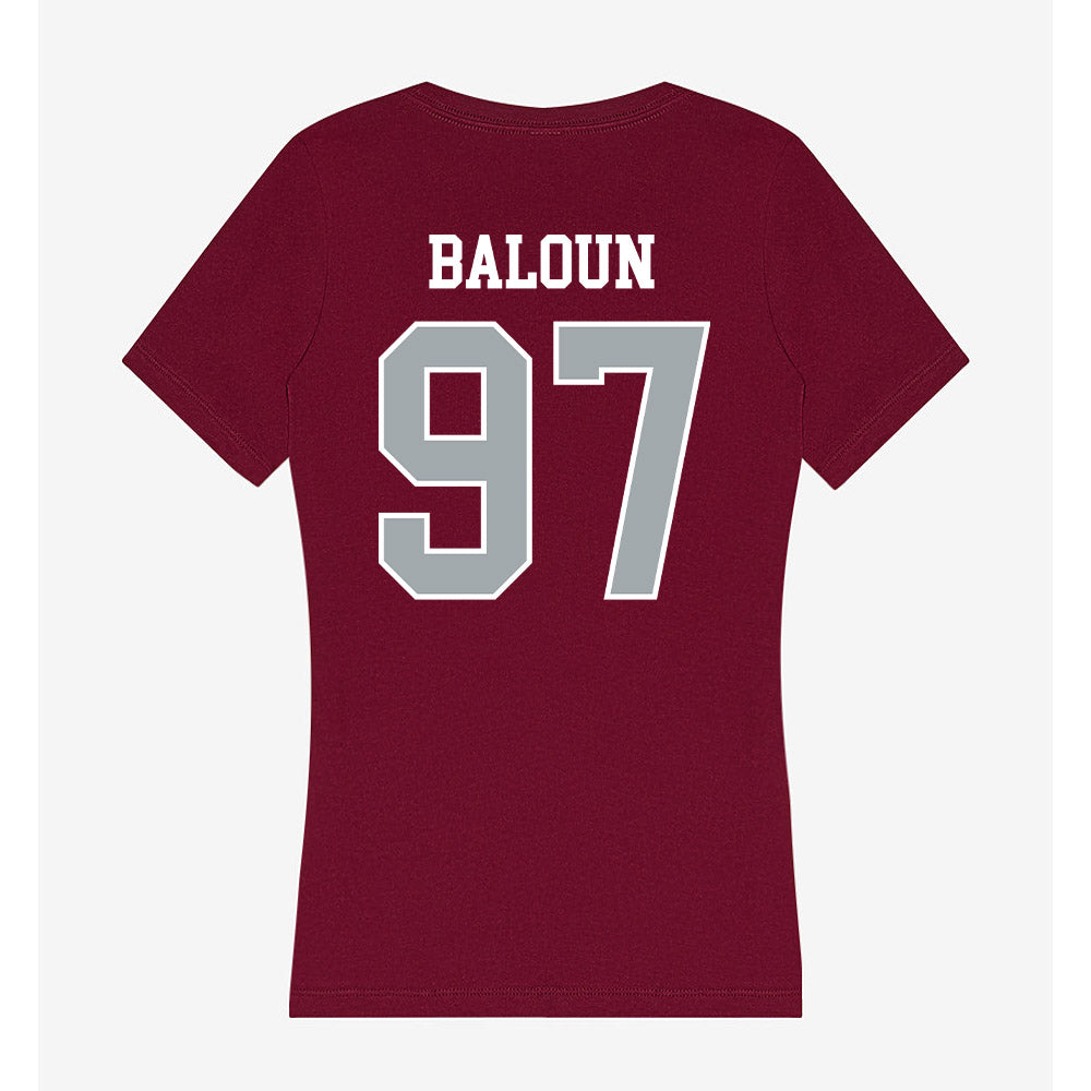 WSU - NCAA Football : Max Baloun - Women's V-Neck T-Shirt-1