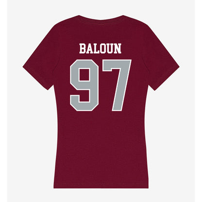 WSU - NCAA Football : Max Baloun - Women's V-Neck T-Shirt-1