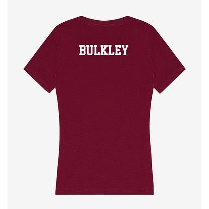 WSU - NCAA Women's Swimming & Diving : Avery Bulkley - Women's V-Neck T-Shirt-1