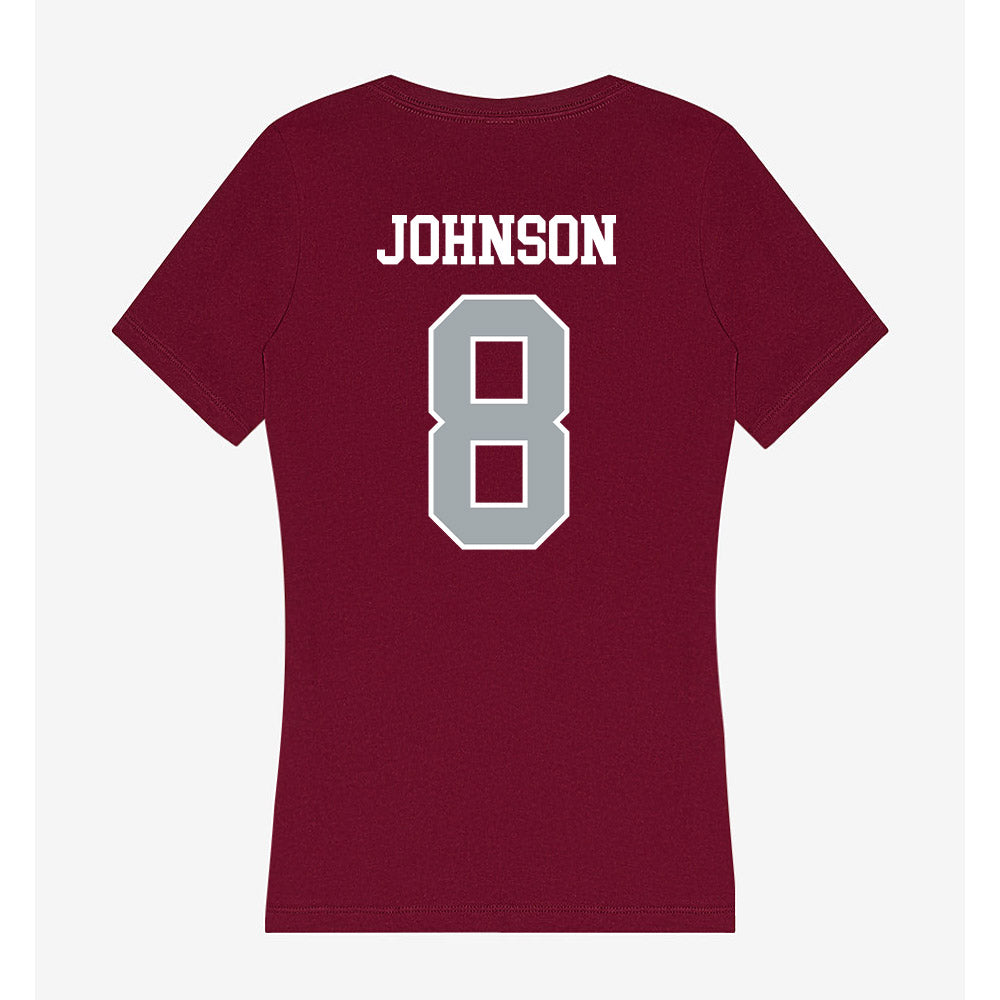 WSU - NCAA Women's Volleyball : Lauren Johnson - Women's V-Neck T-Shirt-1