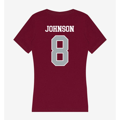 WSU - NCAA Women's Volleyball : Lauren Johnson - Women's V-Neck T-Shirt-1