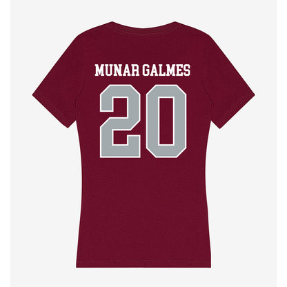 WSU - NCAA Women's Volleyball : Tinons Munar Galmes - Women's V-Neck T-Shirt-1
