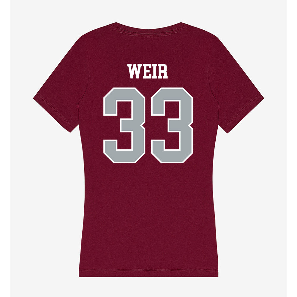 WSU - NCAA Football : Cameron Weir - Women's V-Neck T-Shirt-1