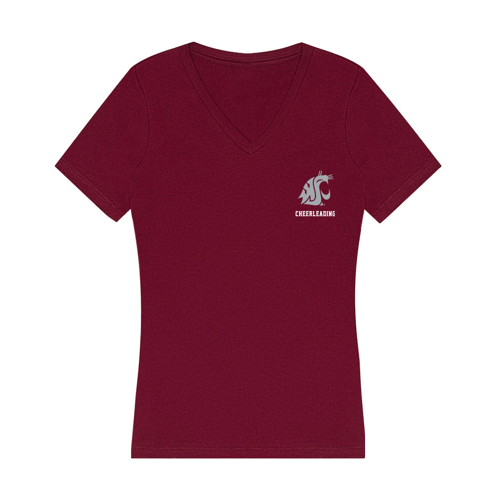 WSU - NCAA Cheerleading : Maya Peterson - Women's V-Neck T-Shirt-0