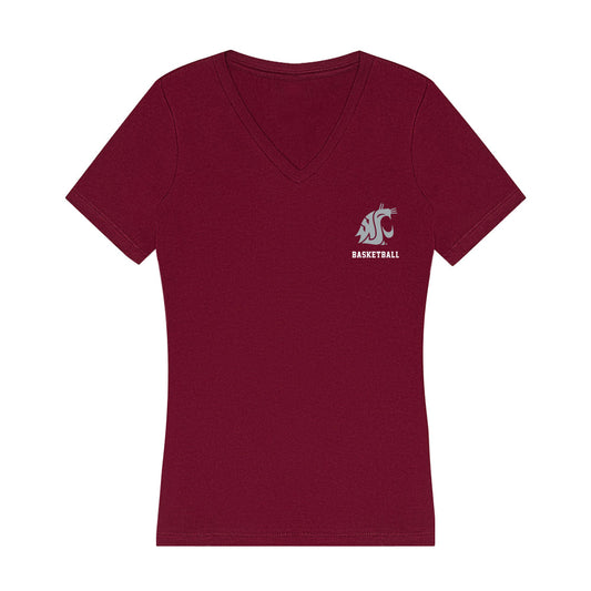 WSU - NCAA Women's Basketball : Kenzie Chatfield - Women's V-Neck T-Shirt-0