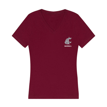 WSU - NCAA Baseball : Rylan Haider - Women's V-Neck T-Shirt-0