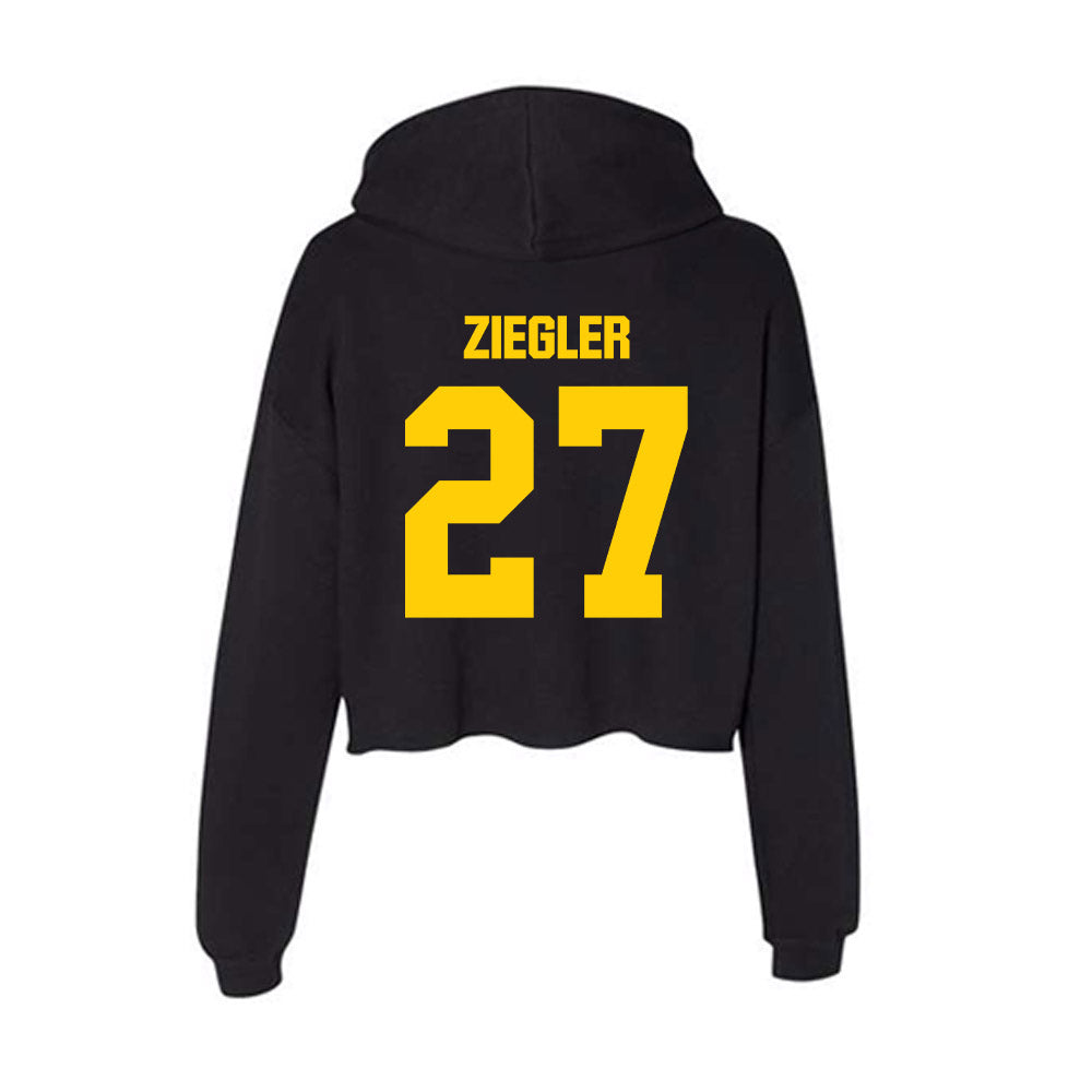 Iowa - NCAA Baseball : Jaylen Ziegler - Women's Crop Fleece Hoodie-1