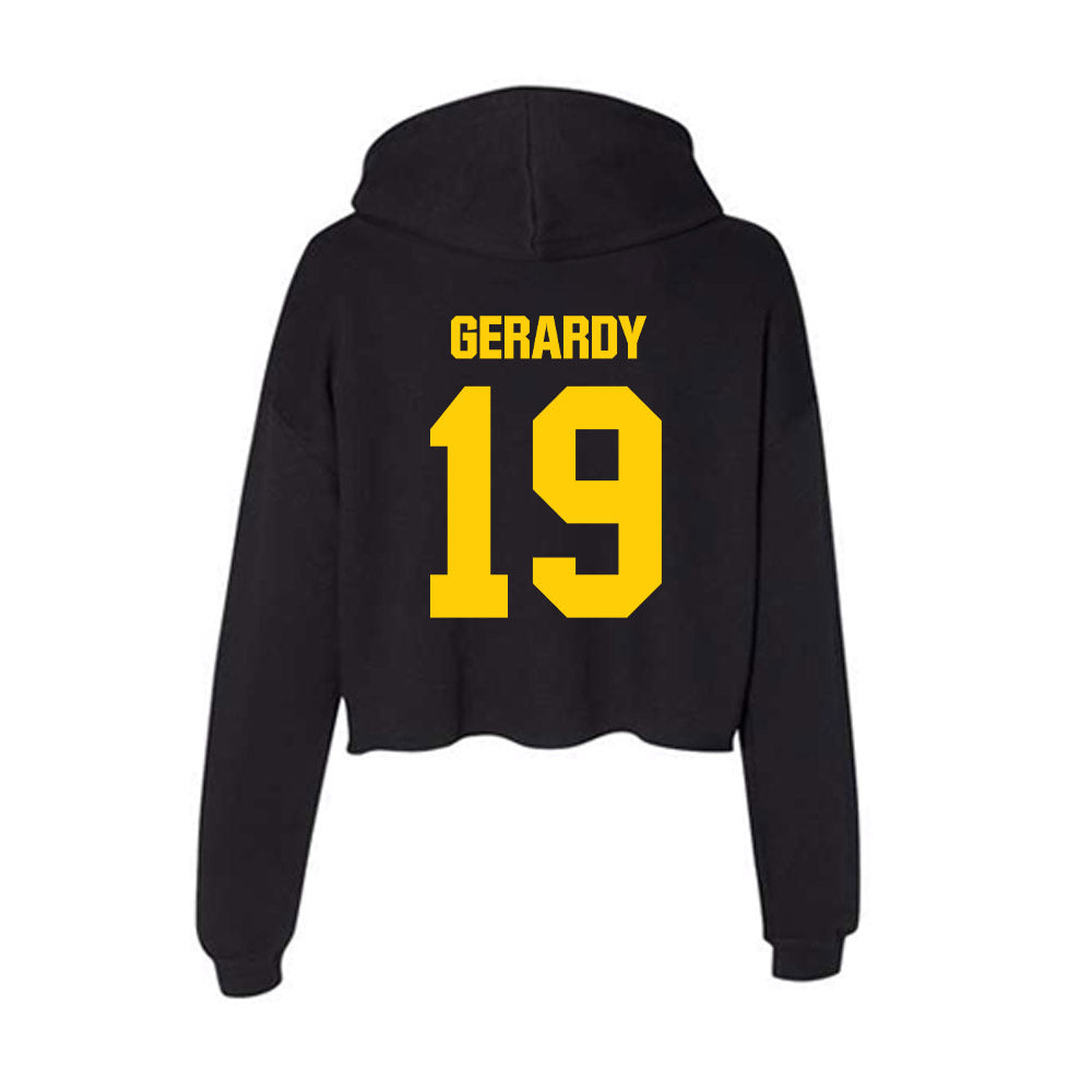 Iowa - NCAA Football : Kyler Gerardy - Women's Crop Fleece Hoodie-1
