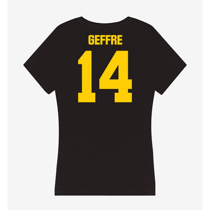 Iowa - NCAA Baseball : Carter Geffre - Women's V-Neck T-Shirt-1