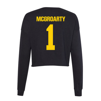 Iowa - NCAA Women's Field Hockey : Sabrina McGroarty - Women's Cropped Crew Fleece-1