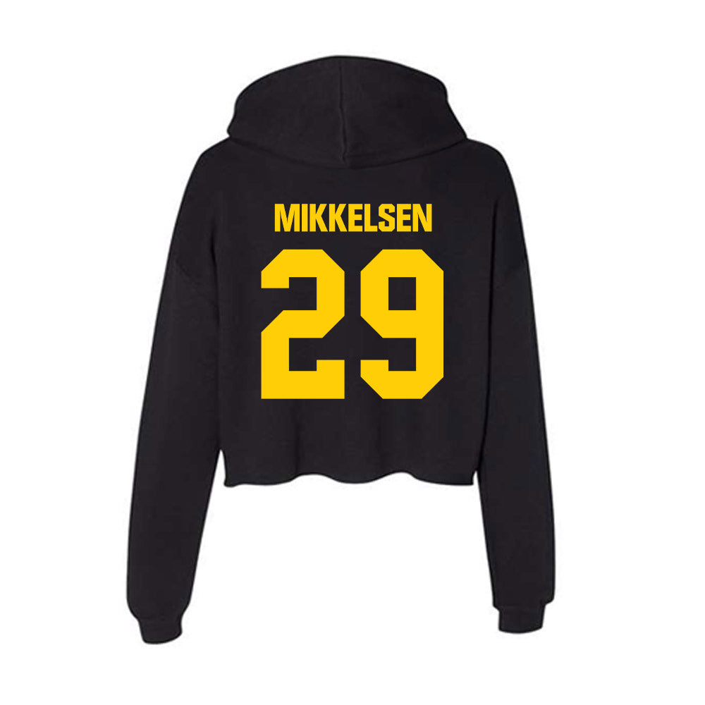 Iowa - NCAA Baseball : Ty Mikkelsen - Women's Crop Fleece Hoodie-1
