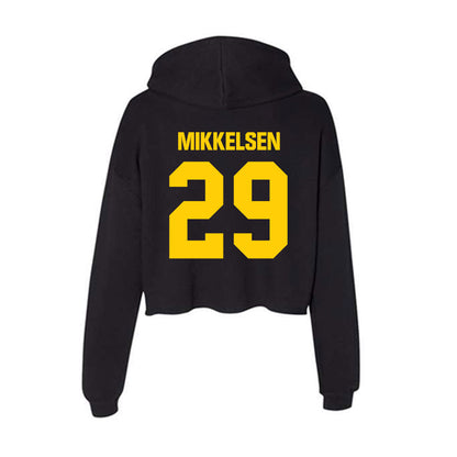 Iowa - NCAA Baseball : Ty Mikkelsen - Women's Crop Fleece Hoodie-1