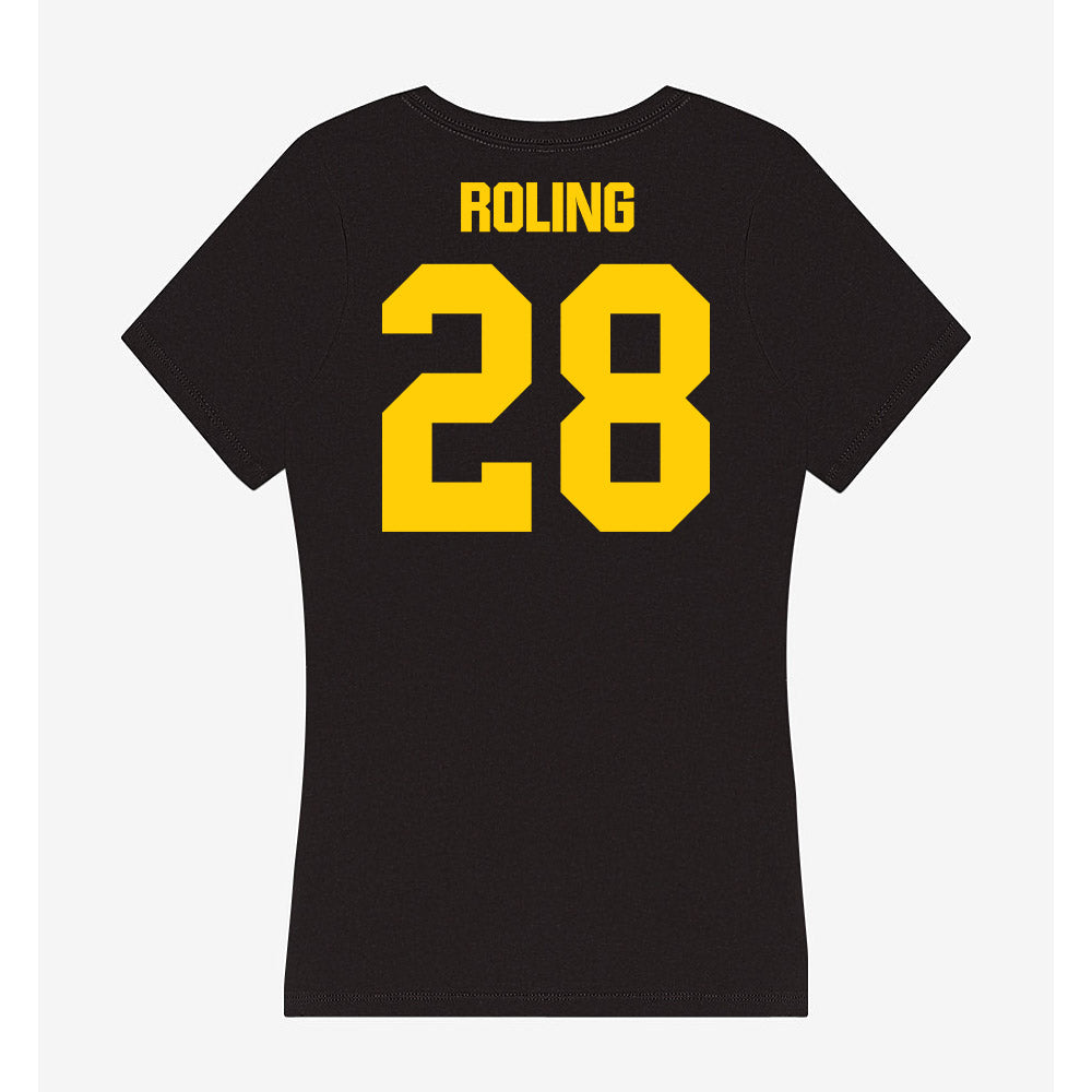 Iowa - NCAA Women's Soccer : Kenzie Roling - Women's V-Neck T-Shirt-1