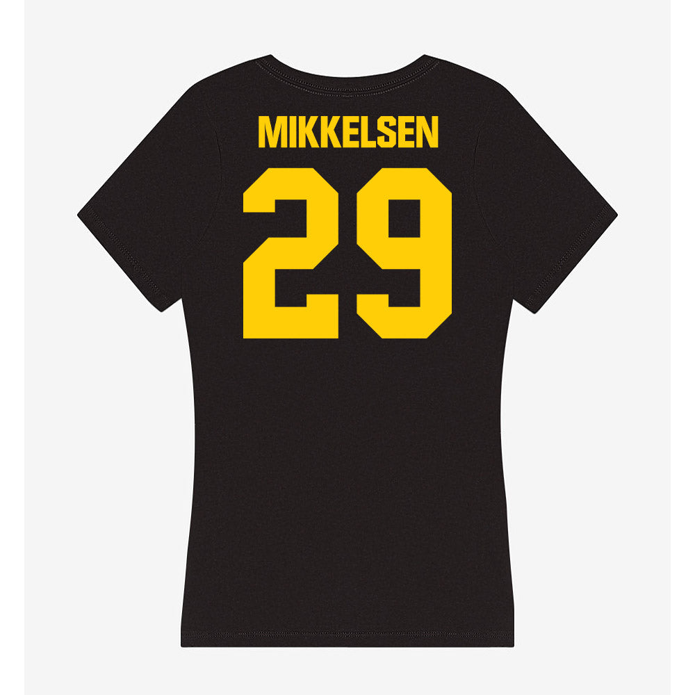 Iowa - NCAA Baseball : Ty Mikkelsen - Women's V-Neck T-Shirt-1